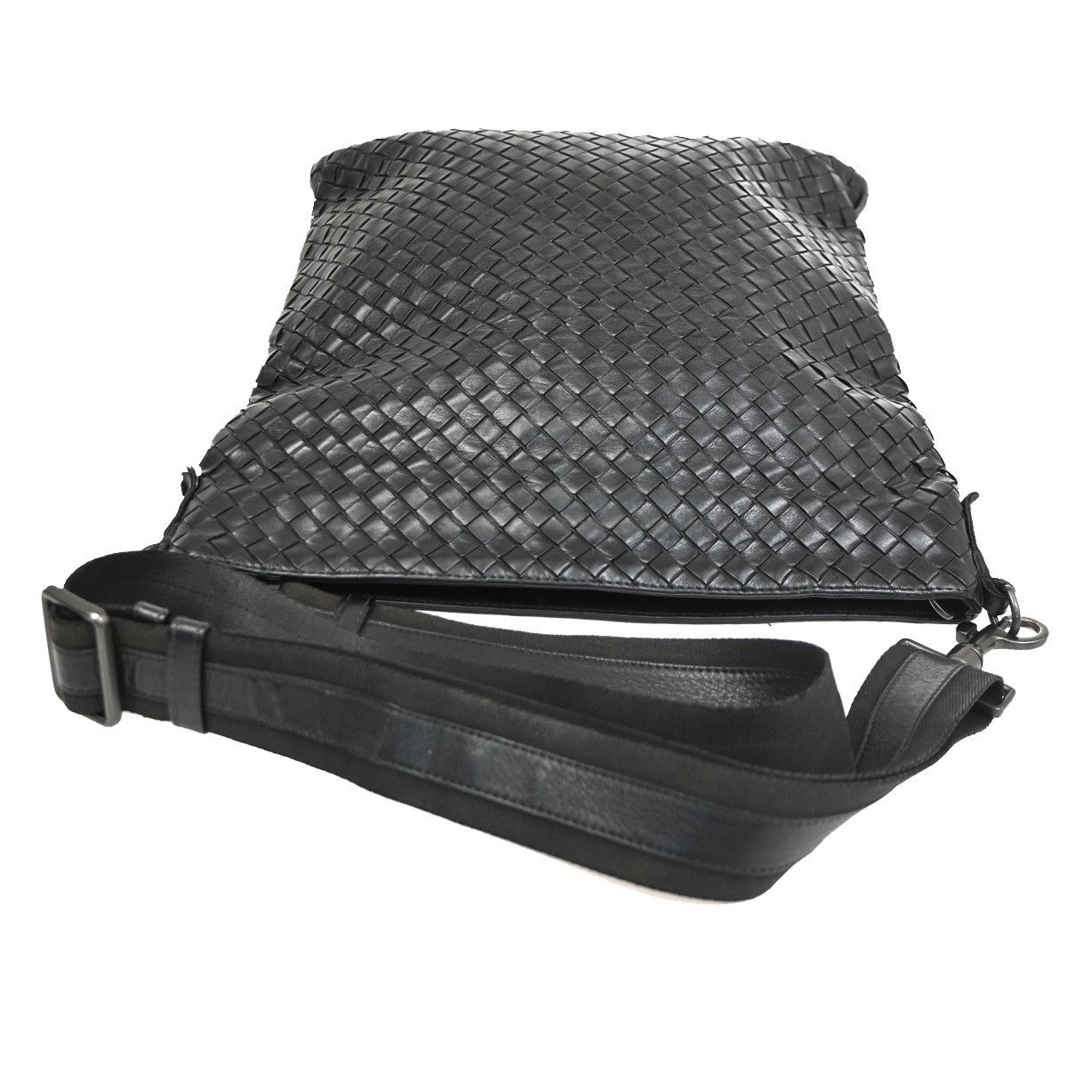 BOTTEGA VENETA Logo Intrecciato Shoulder Bag Leather Brown Italy 16CB034