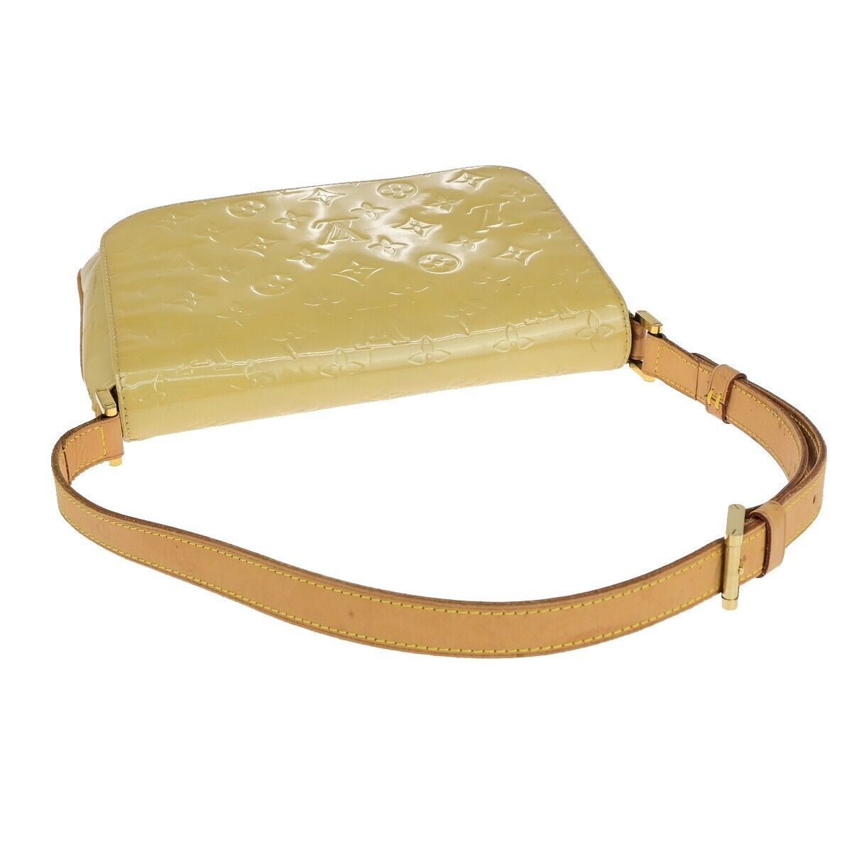 LOUIS VUITTON Thompson Street Shoulder Bag Monogram Vernis Beige M91008 69EB690