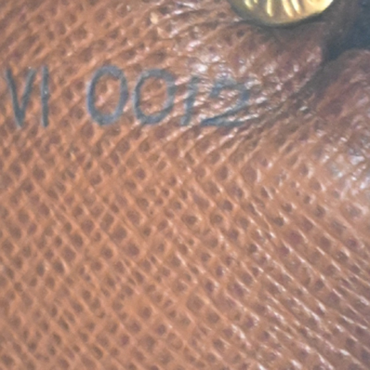 LOUIS VUITTON Logo Drouot Shoulder Bag Monogram Leather Brown M51290 72MA365