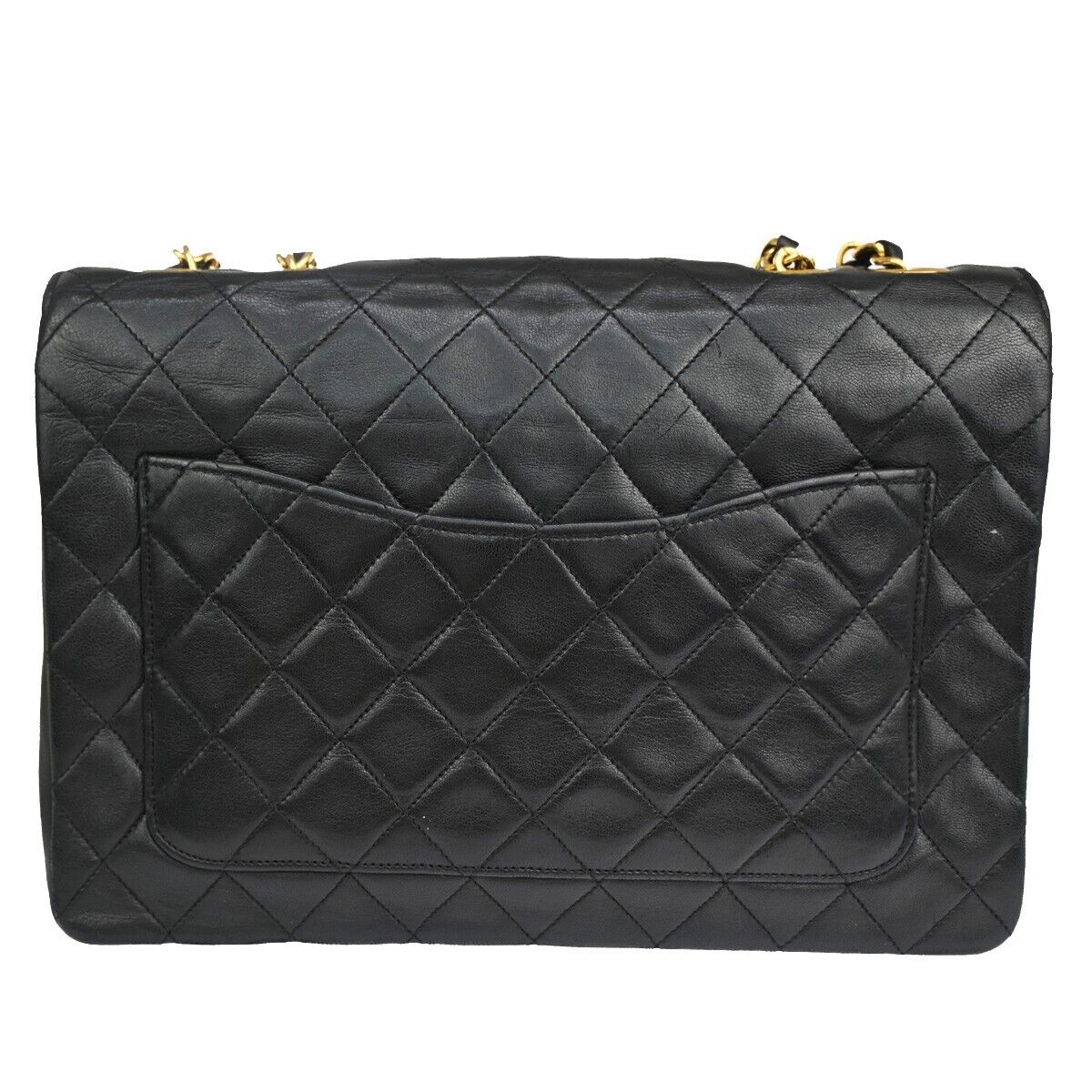 CHANEL CC Matelasse 25 Chain Shoulder Bag Leather Black GHW Vintage 834RJ426