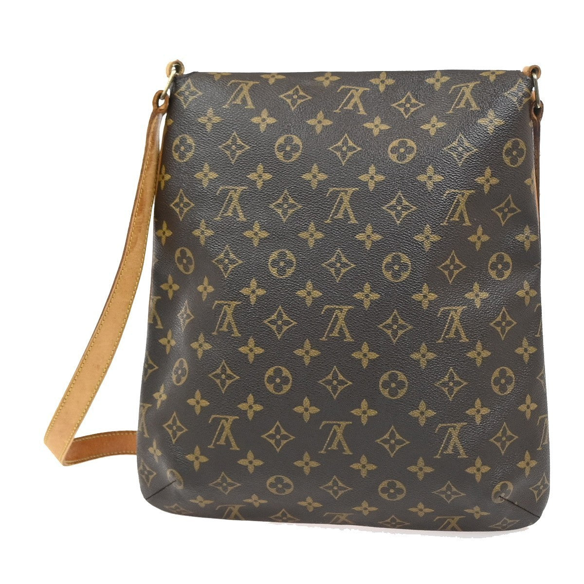 LOUIS VUITTON Musette Shoulder Bag Monogram Leather Brown France M51256 39KC891