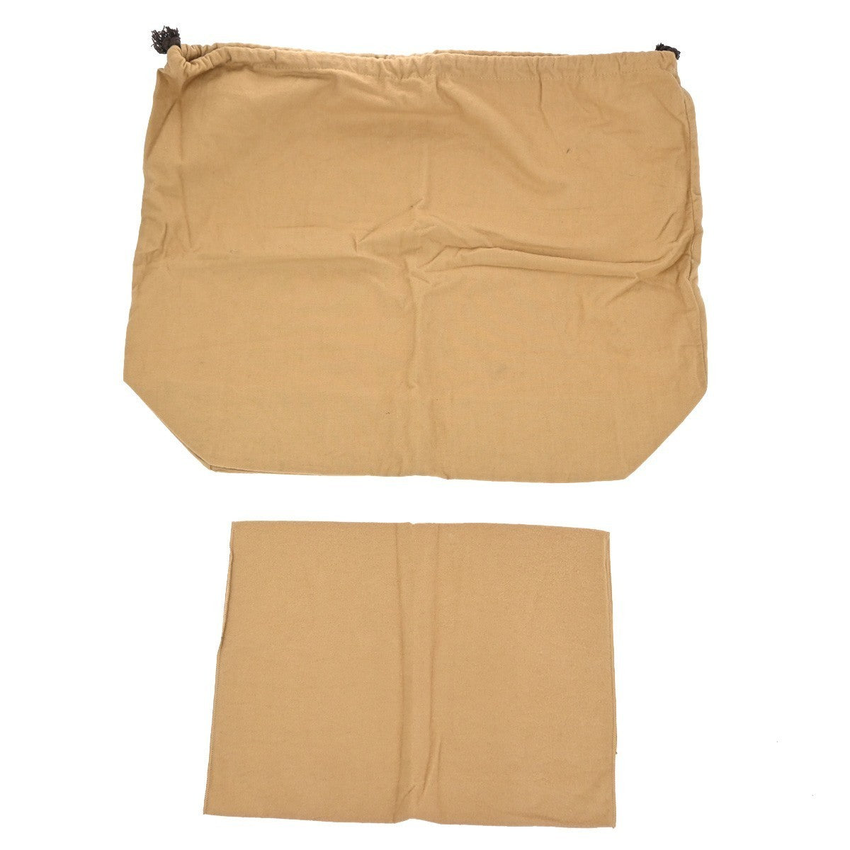 LOUIS VUITTON Logo 10 Set Dust Bag Drawstring Canvas Cotton Beige Brown 09KP042