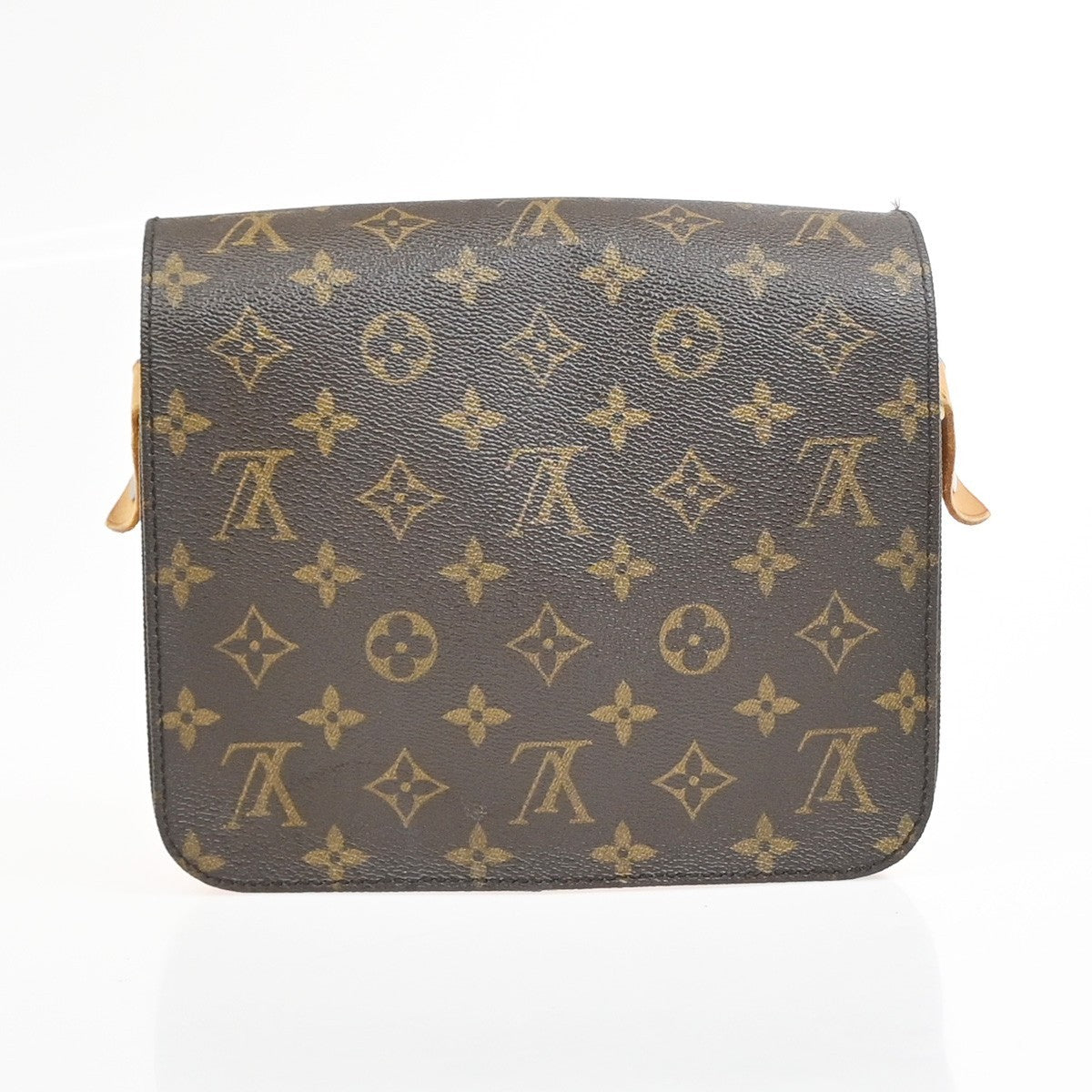 LOUIS VUITTON Cartouchiere MM Shoulder Bag Monogram Leather Brown M51253 31PA040