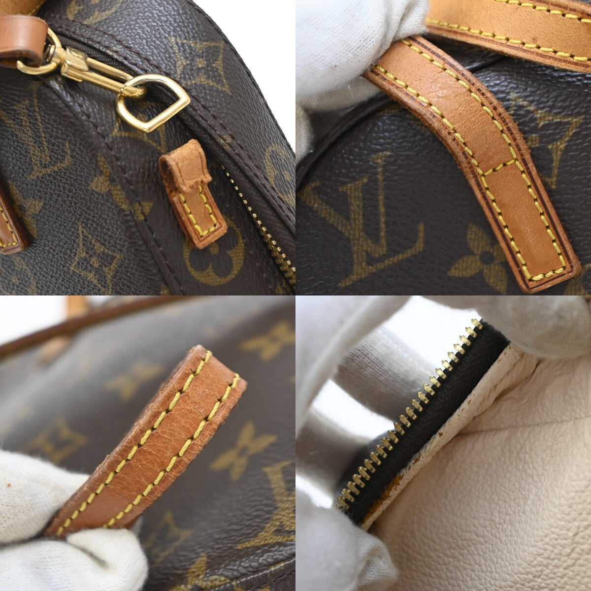 LOUIS VUITTON Spontini 2Way Shoulder Hand Bag Monogram Leather M47500 34EF098