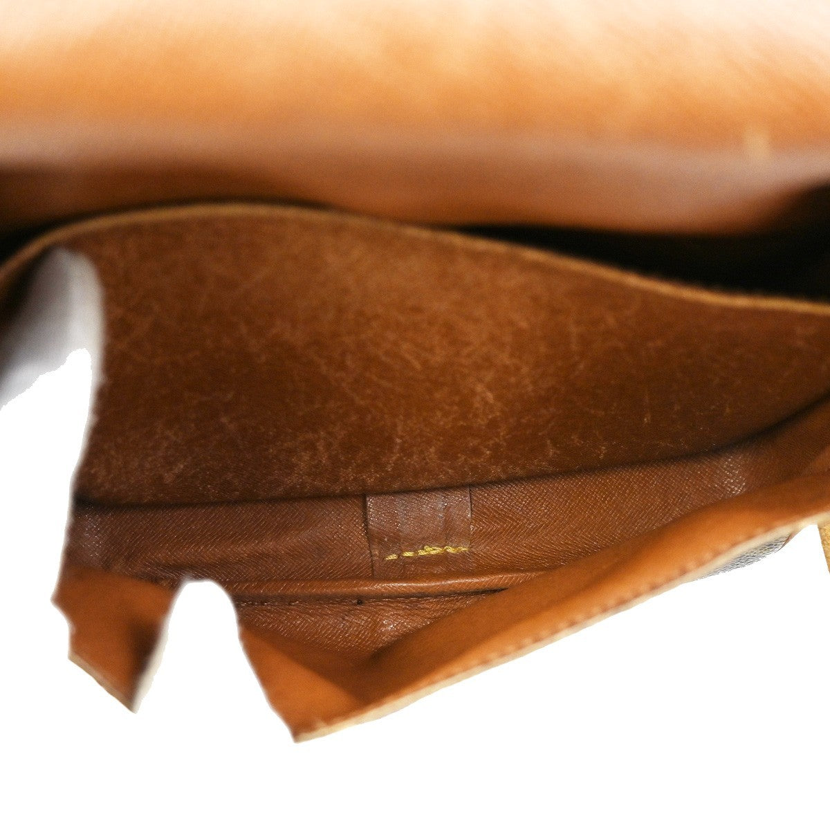 LOUIS VUITTON Cartouchiere MM Shoulder Bag Monogram Leather Brown M51253 69KB815