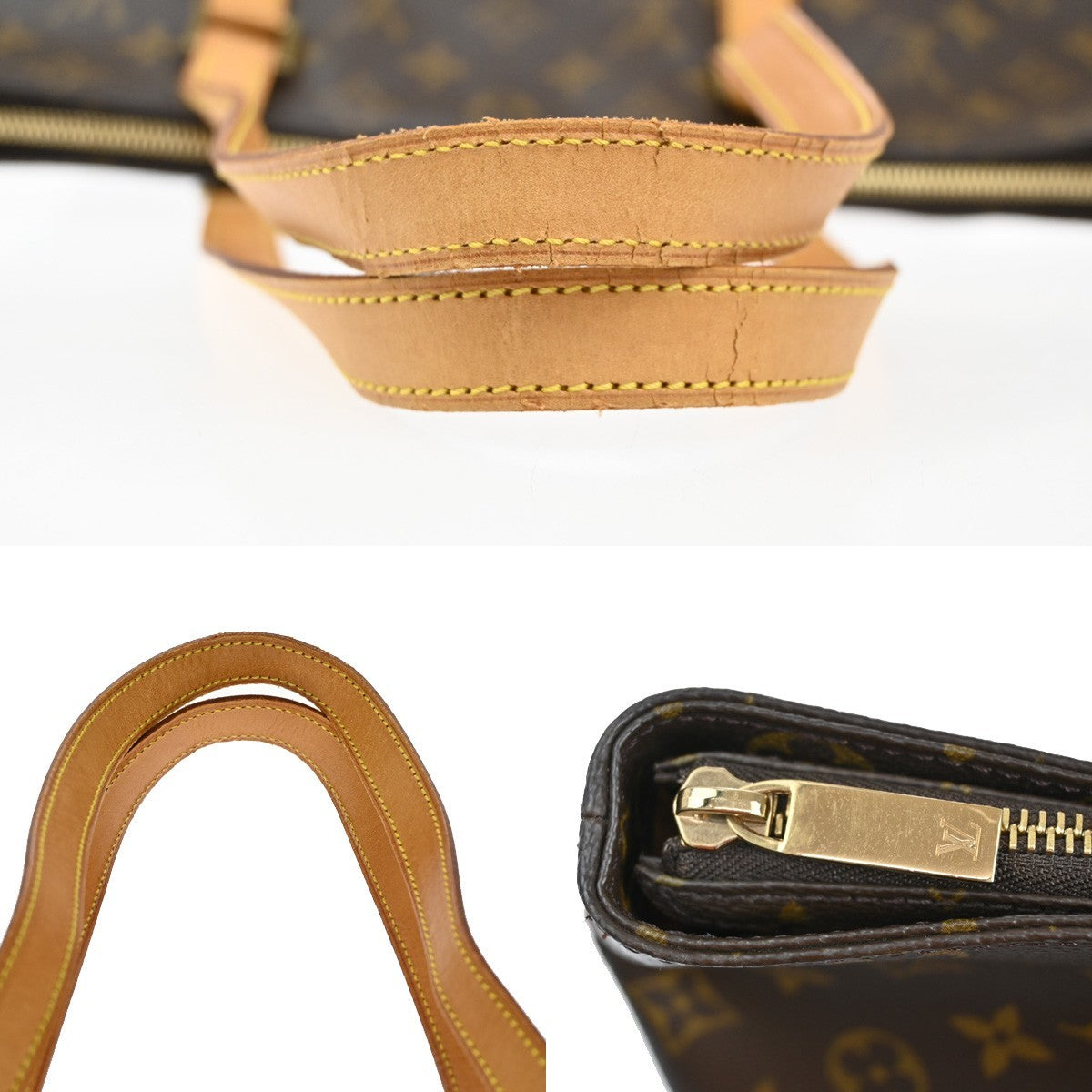 LOUIS VUITTON Cabas Mezzo Shoulder Bag Monogram Leather Brown M51151 85CA092