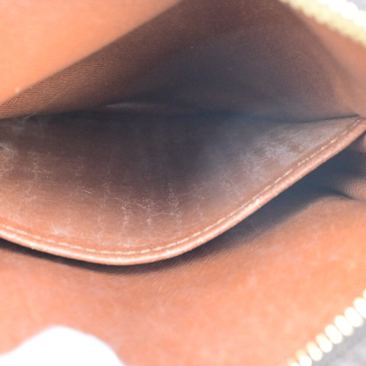 LOUIS VUITTON Danube Shoulder Bag Monogram Leather Brown France M45266 39YG596