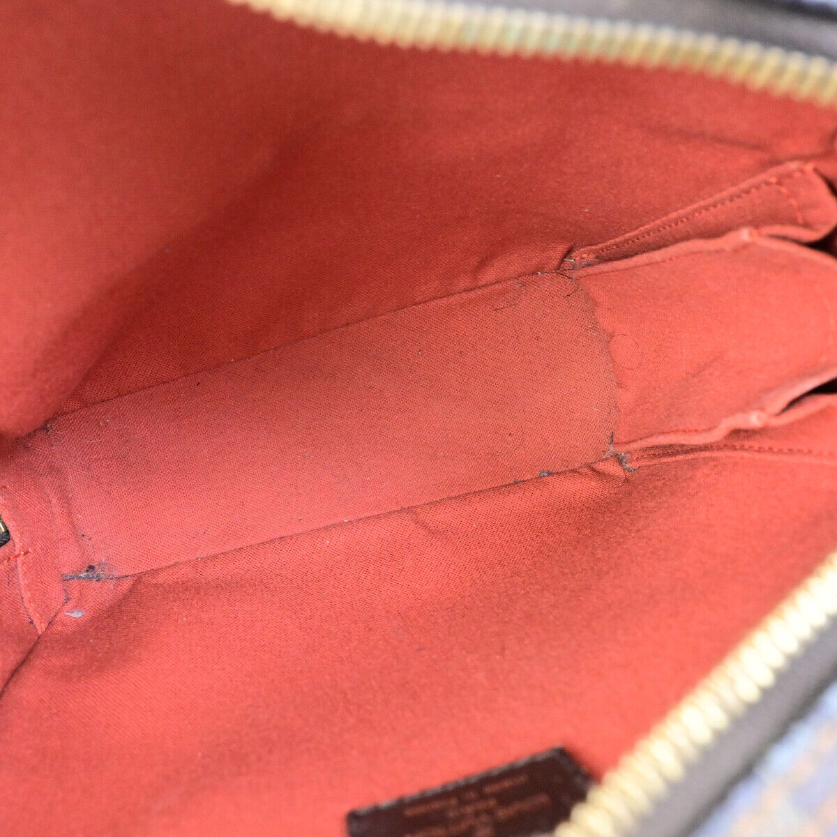 LOUIS VUITTON Olav PM Shoulder Bag Damier Ebene Leather Brown N41442 35YG639