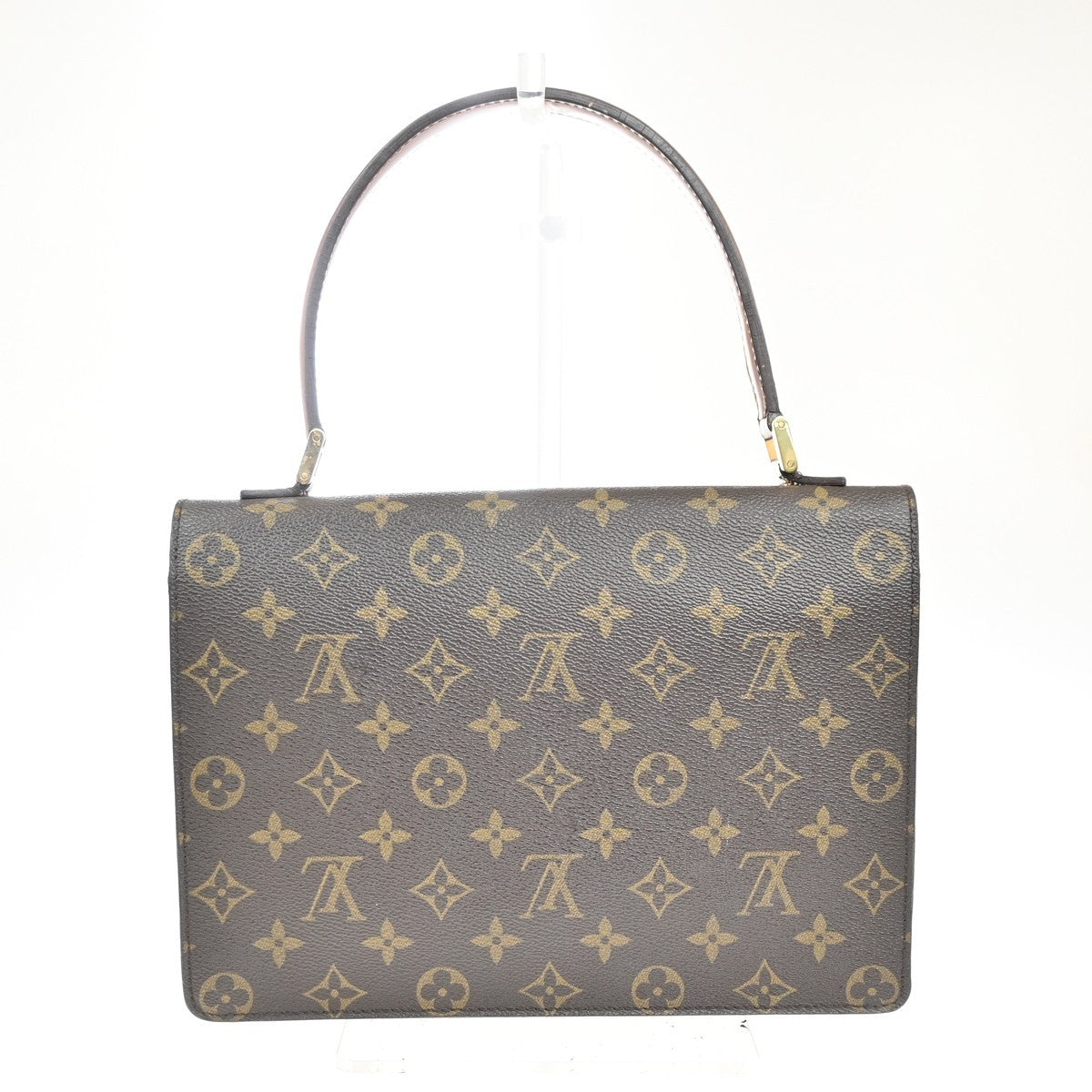 LOUIS VUITTON Concorde Hand Bag Monogram Leather Brown France M51190 70KC476