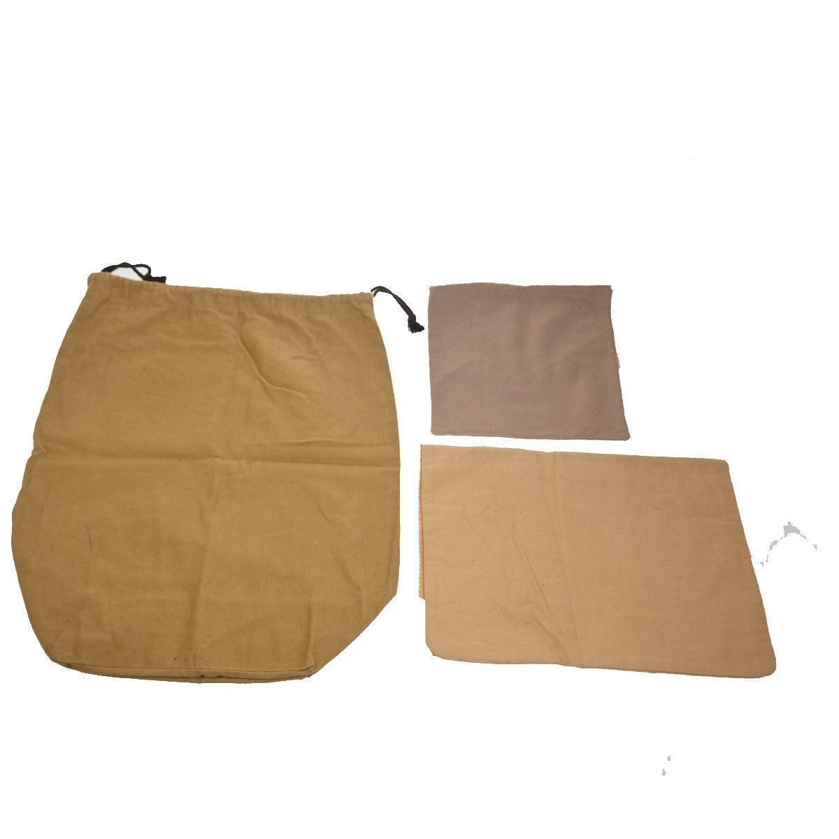 LOUIS VUITTON Logo 10 Set Drawstring Dust Bag Canvas Cotton Beige Brown 09YH866