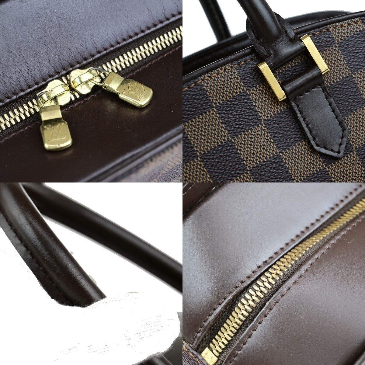 LOUIS VUITTON Sarria Horizontal Hand Bag Damier Ebene Leather BN N51282 93ED029