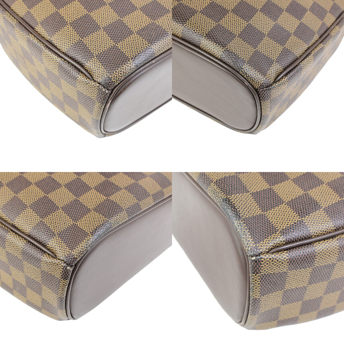 LOUIS VUITTON Sarria Horizontal Hand Bag Damier Ebene Leather BN N51282 93SJ510