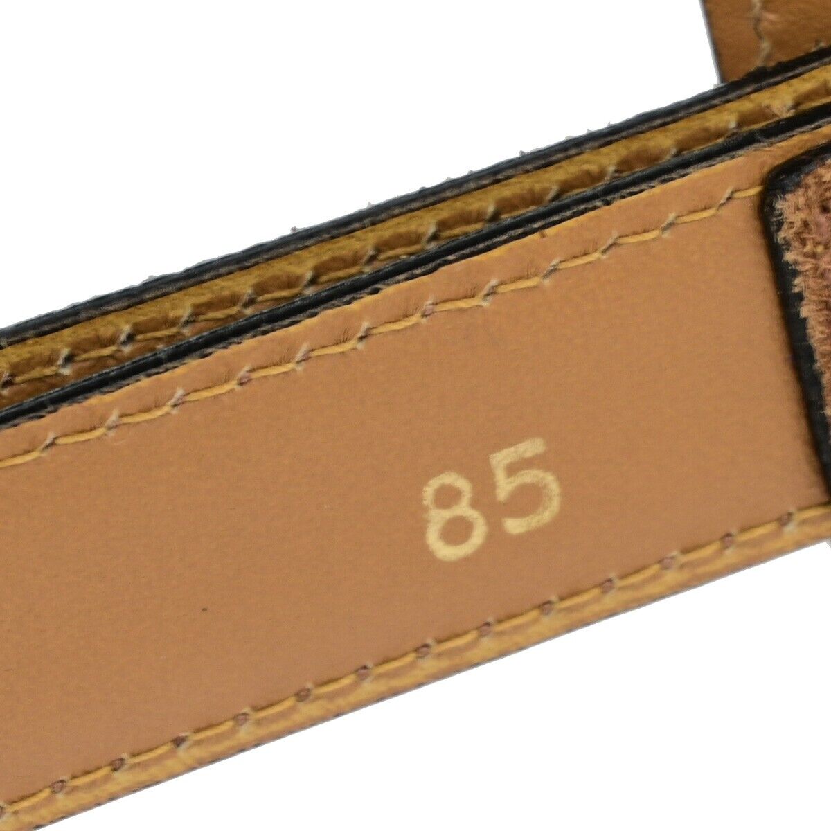 CELINE Logo Mini Bum Bag #85 Suede Leather Brown GHW Italy 68ED372