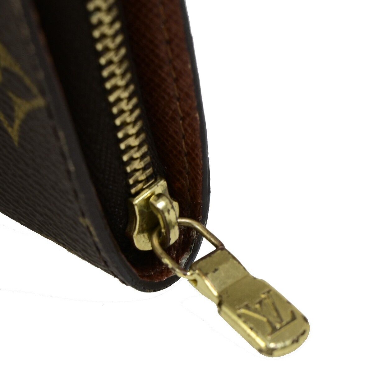 LOUIS VUITTON 3 Set Long Wallet Card Pass Case Monogram Leather Brown 69EB572