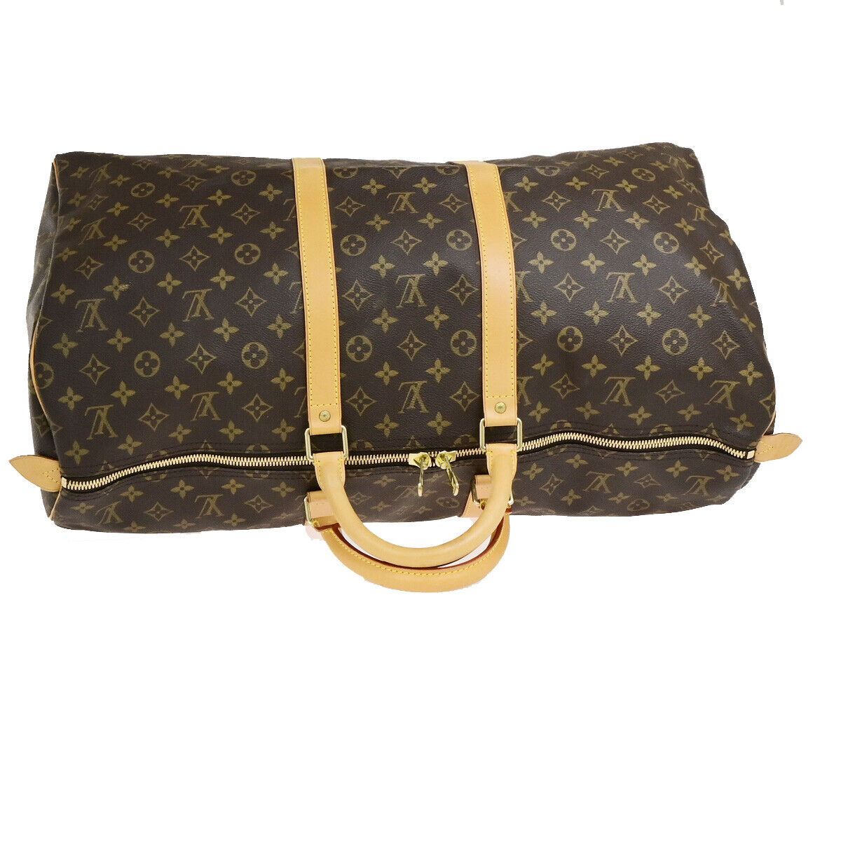 LOUIS VUITTON Keepall 55 Travel Hand Bag Monogram Leather Brown M41424 20RK831