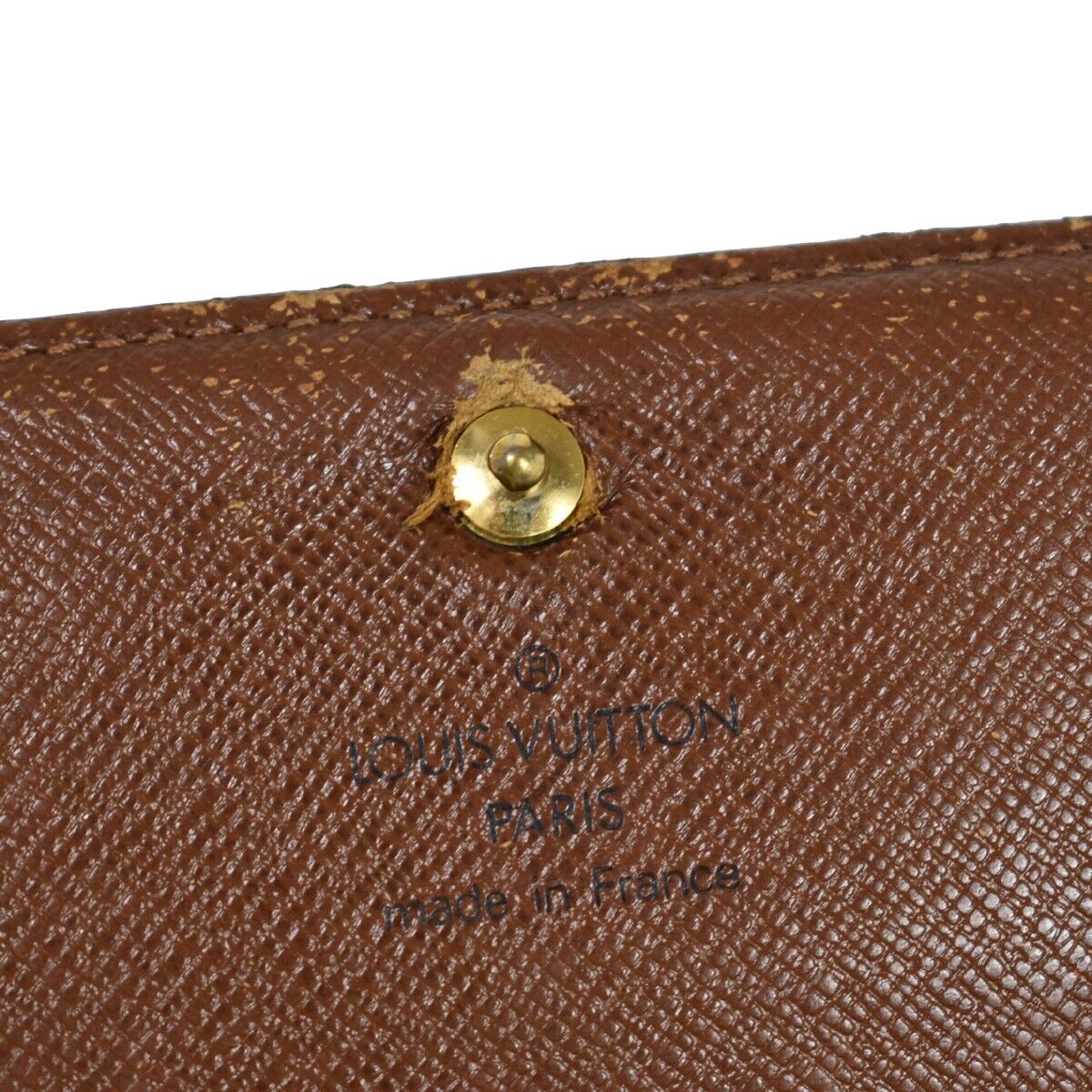 LOUIS VUITTON 2 Set Bifold Wallet Purse Monogram Leather Brown 60GA568