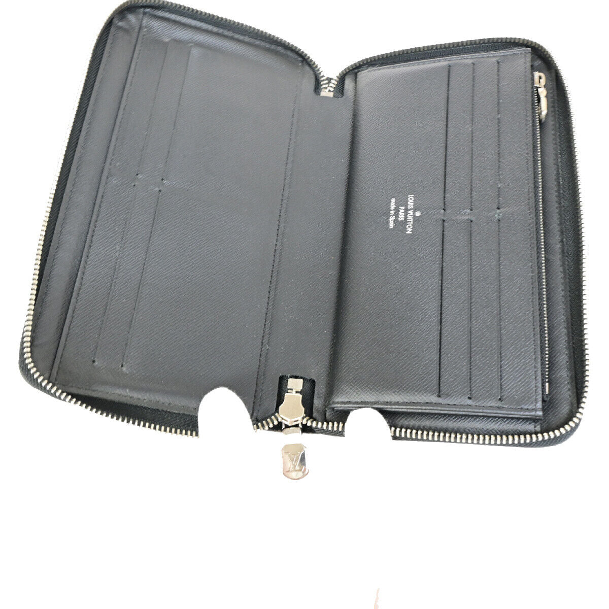 LOUIS VUITTON Zippy Organizer Long Wallet Epi Leather Black SHW M62643 69YF748