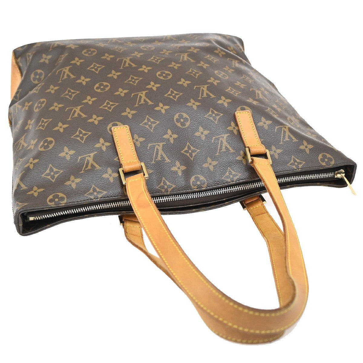 LOUIS VUITTON Cabas Mezzo Shoulder Bag Monogram Leather Brown M51151 82KB425
