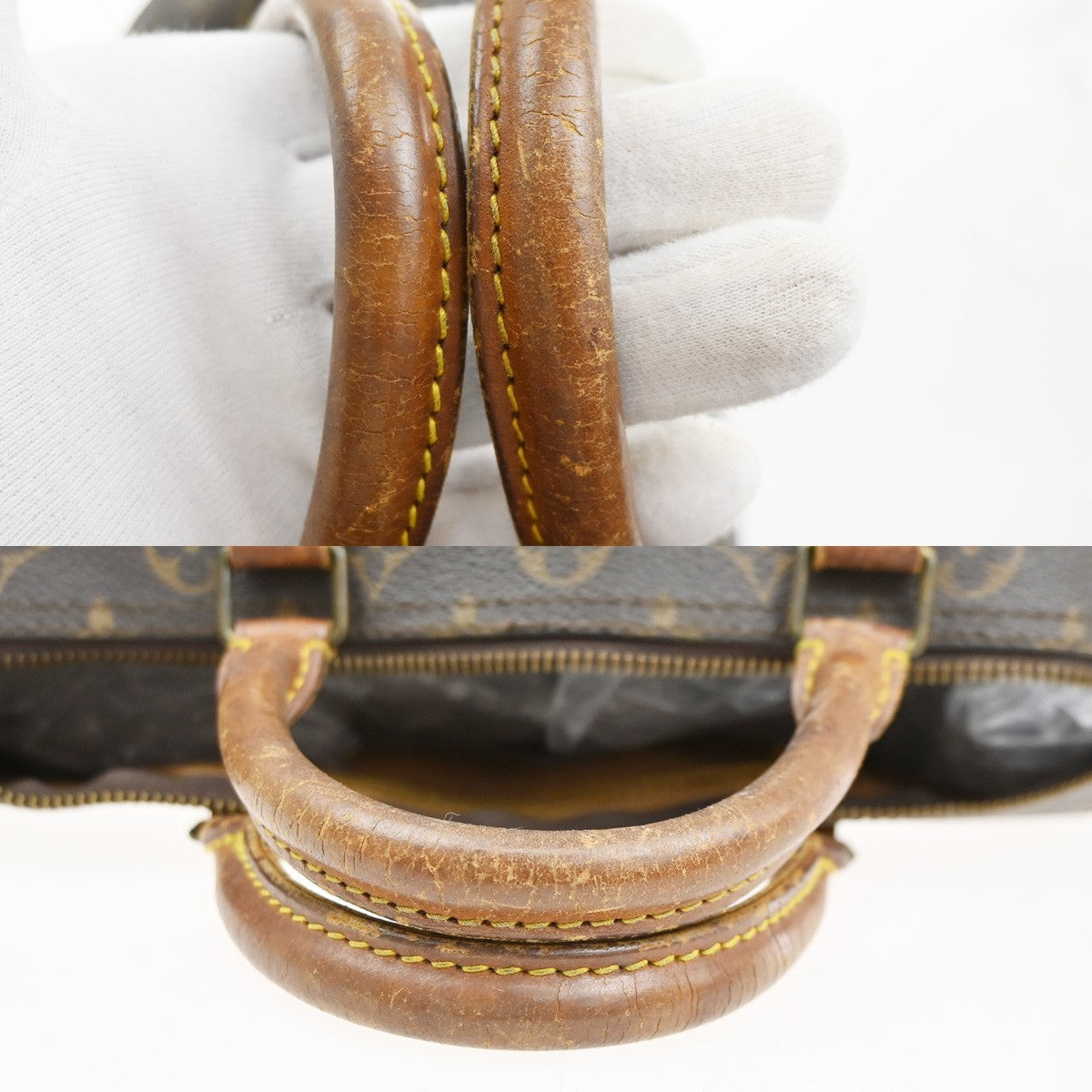 LOUIS VUITTON Speedy 30 Travel Hand Bag Monogram Leather Brown M41526  30SA086