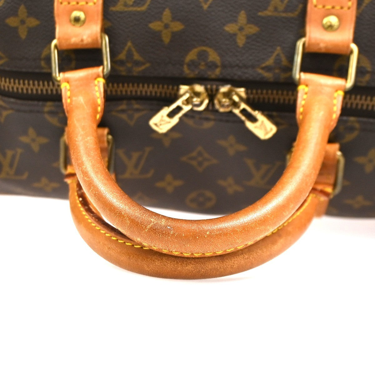 LOUIS VUITTON Keepall 50 Travel Hand Bag Monogram Leather Brown M41426 73YH896