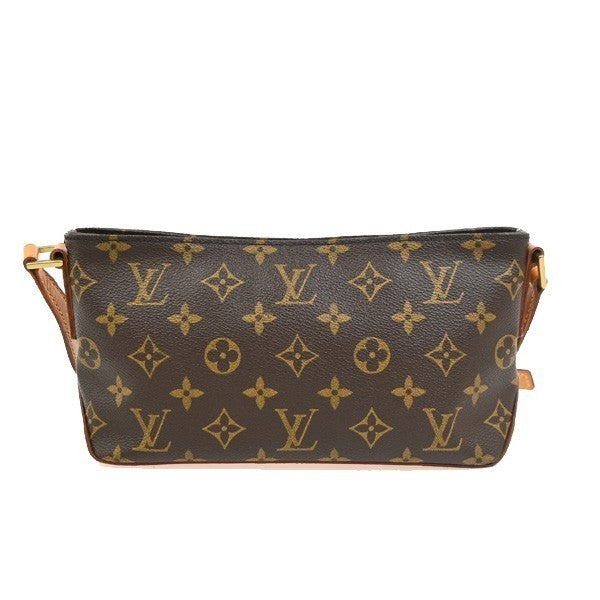 LOUIS VUITTON Logo Trotteur Shoulder Bag Monogram Leather Brown M51240 12PA122