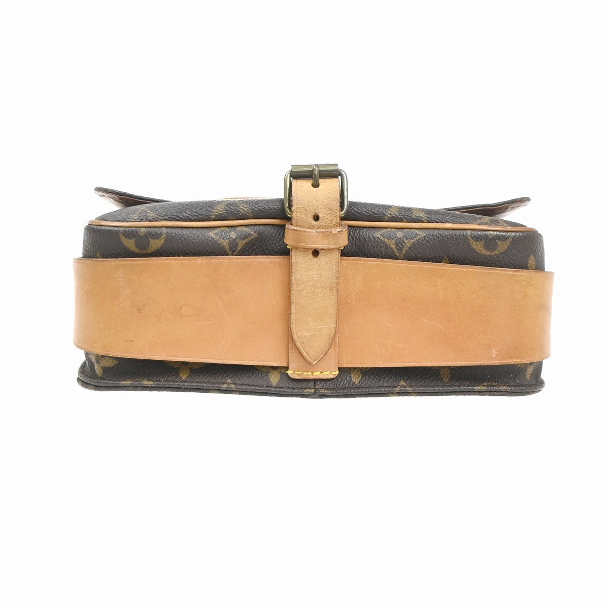 LOUIS VUITTON Cartouchiere MM Shoulder Bag Monogram Leather Brown M51253 83KC660