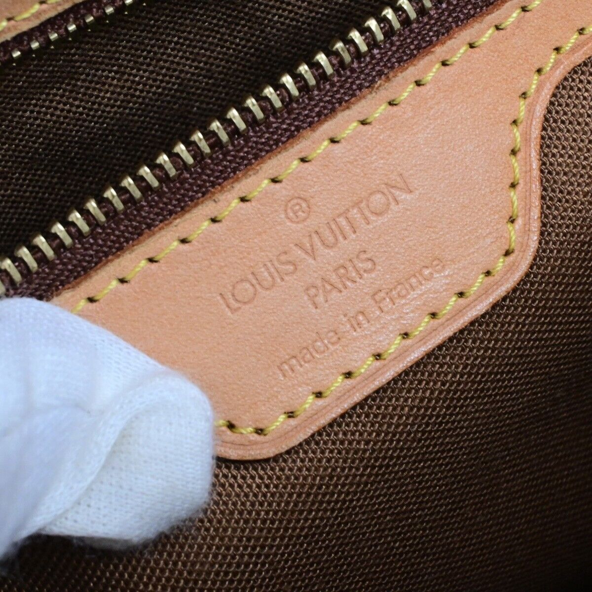 LOUIS VUITTON Cabas Piano Shoulder Bag Monogram Leather Brown M51148 16FB324