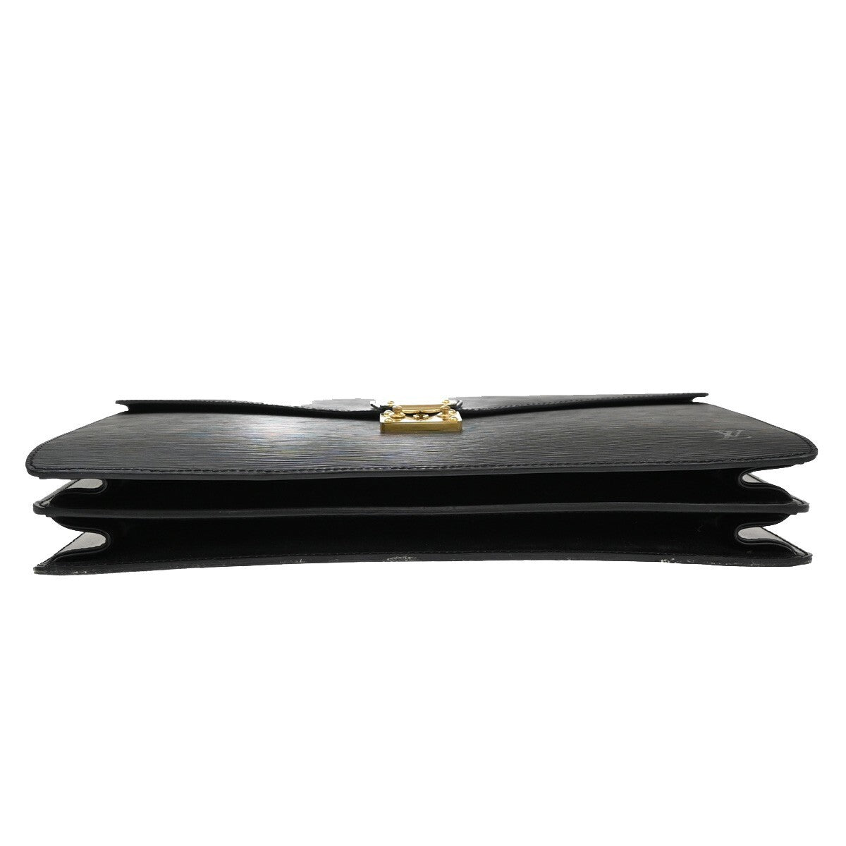 LOUIS VUITTON Serviette Ambassador Briefcase Bag Epi Black GHW M54412 30EE720