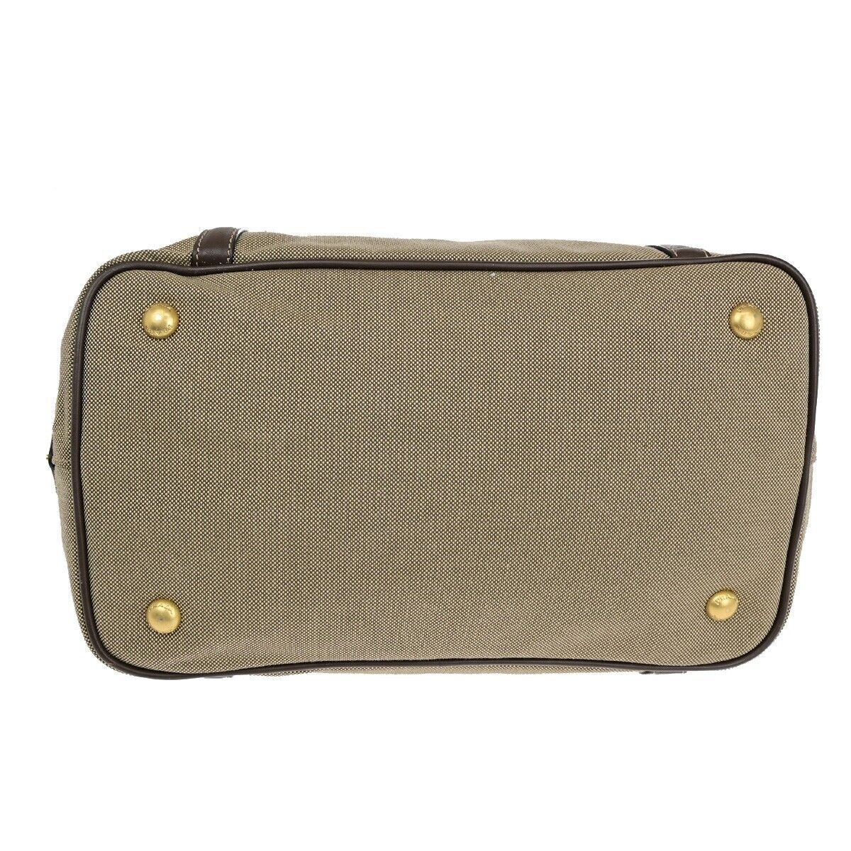 PRADA MILANO Logo Jacquard 2Way Shoulder Hand Bag Canvas Leather KI BN 70EB676