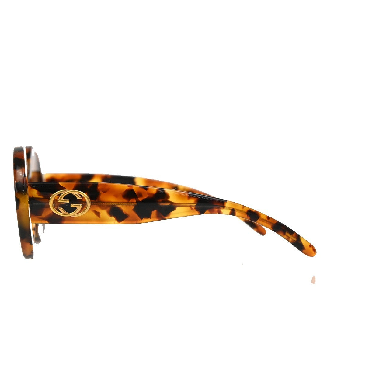 GUCCI Logo Sunglass GG 2410/S D19 Plastic Brown GHW Italy 09RL555