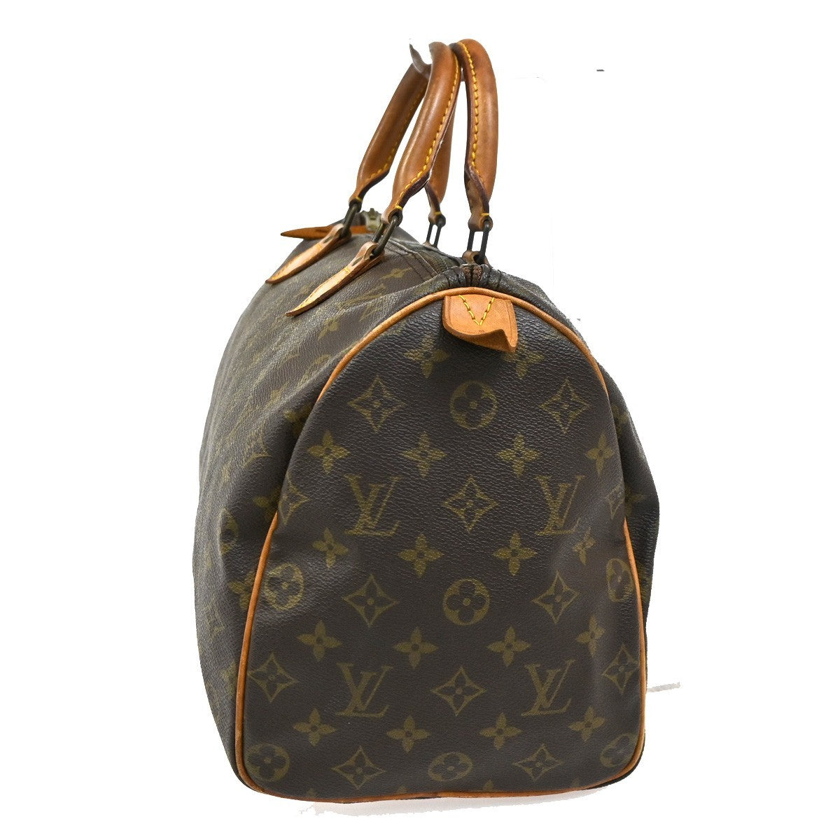 LOUIS VUITTON Speedy 35 Travel Hand Bag Monogram Leather Brown M41524 82SA002
