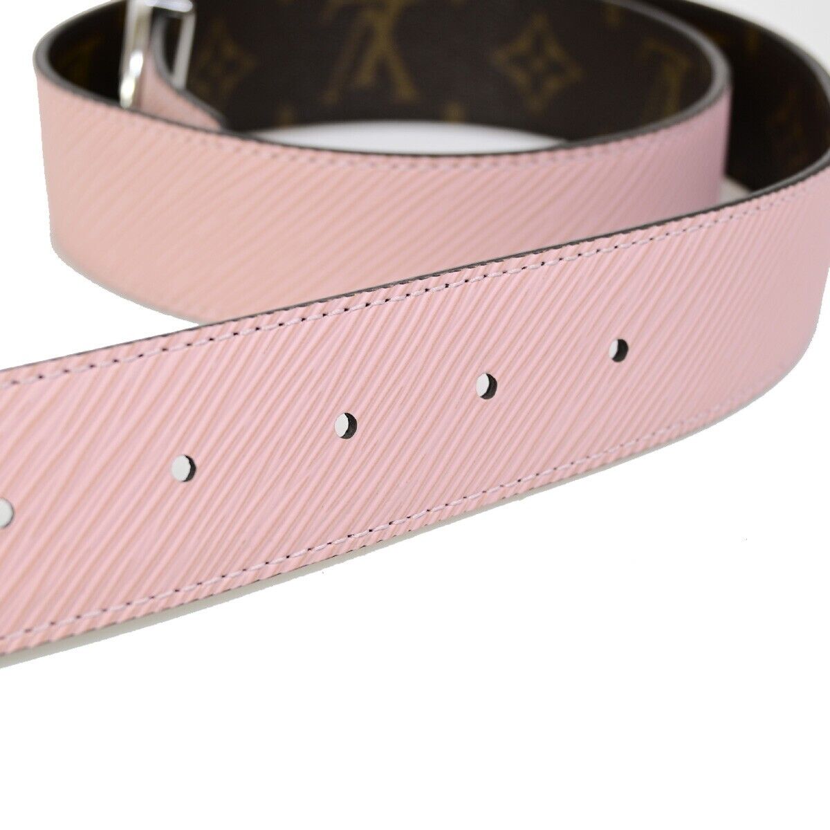 LOUIS VUITTON Ceinture LV Circle Belt 80/32 Monogram Epi Pink BN M0118 31FA983