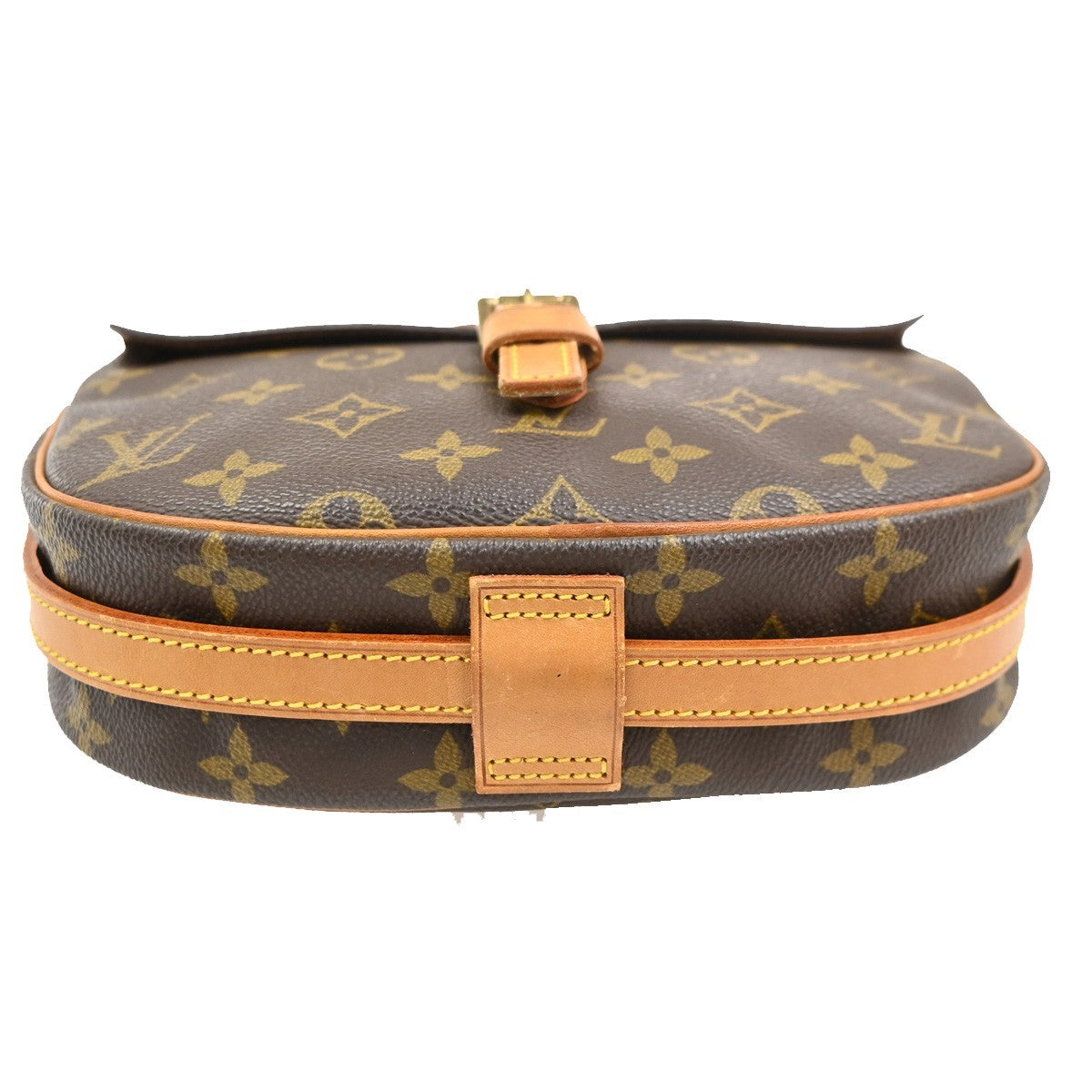 LOUIS VUITTON Jeune Fille PM Shoulder Bag Monogram Leather Brown M51227 83PA087