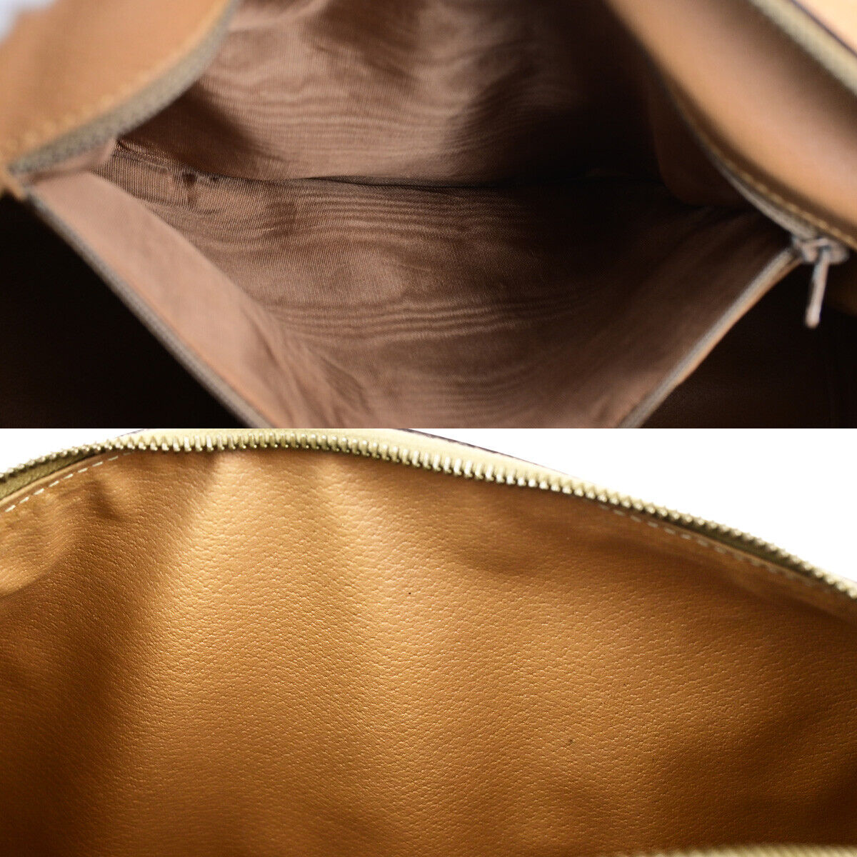 CELINE Logo Macadam Pattern Travel Hand Bag PVC Leather Brown GHW Italy 81YG592