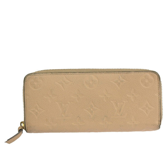 LOUIS VUITTON Clemence Long Bifold Wallet Monogram Empreinte BE M60173 64KA130