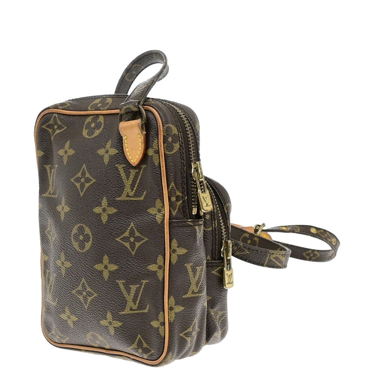LOUIS VUITTON Mini Amazon Shoulder Bag Monogram Leather Brown M45238 85ED866