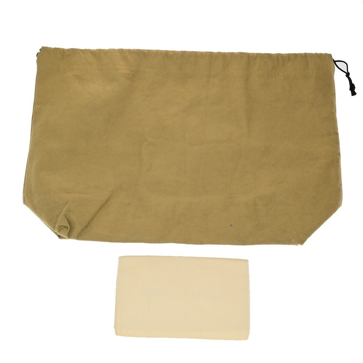 LOUIS VUITTON Logo 10 Set Dust Bag Drawstring Canvas Cotton Beige Brown 03KB492