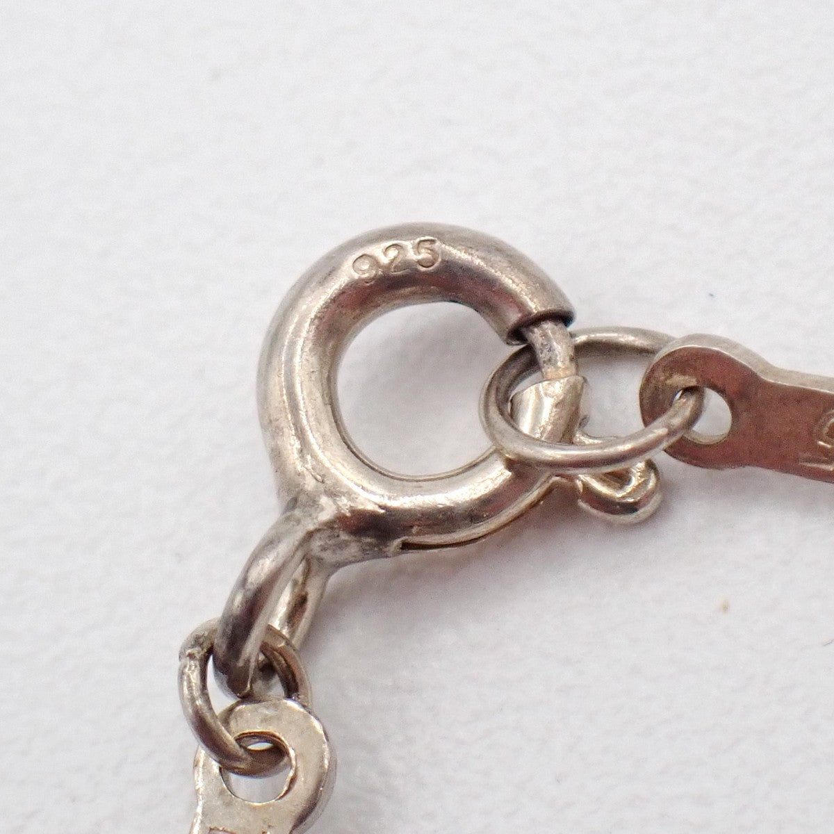 TIFFANY & CO. Logo Open Heart 16mm Chain Necklace Silver AG925 Spain 63TA574