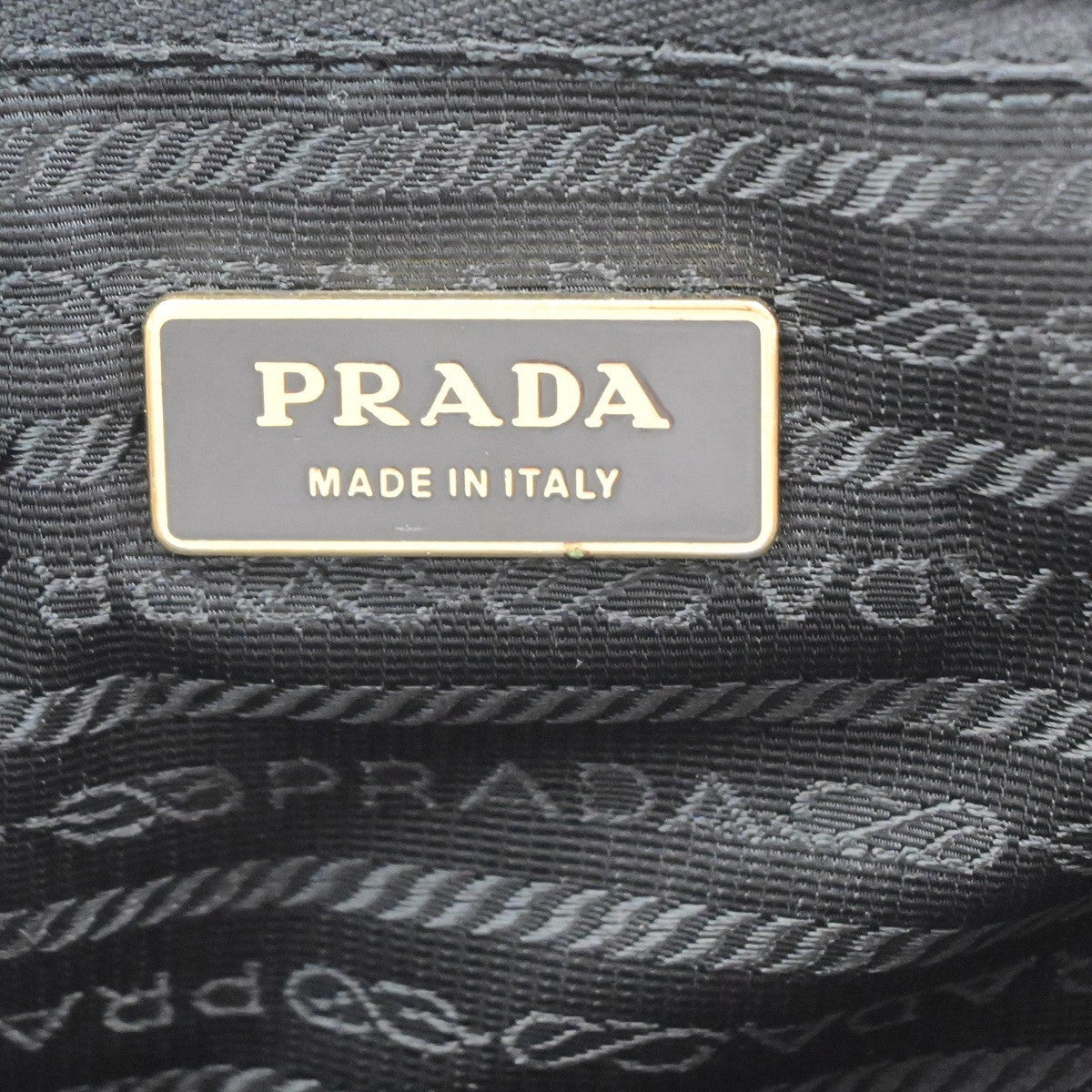 PRADA Logo Tessuto Tote Hand Bags Nylon Leather Black GHW Italy 70PA127