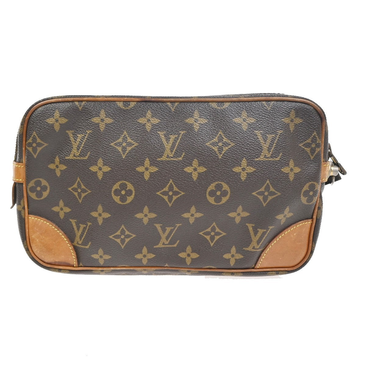 LOUIS VUITTON Marly Dragonne GM Clutch Hand Bag Monogram Brown M51825 63KC731