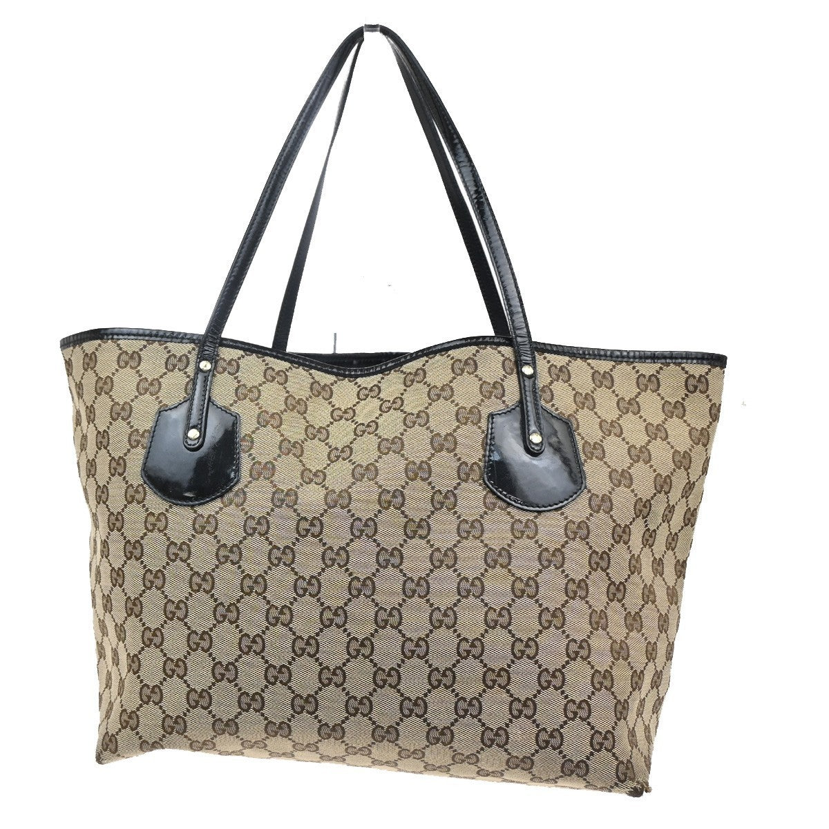 GUCCI GG Jolie Shoulder Hand Tote Bag Patent Leather Brown GHW 30CA363