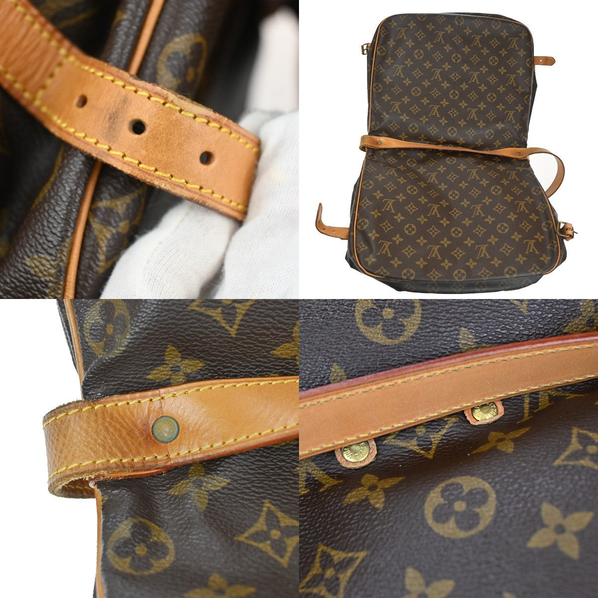 LOUIS VUITTON Saumur 35 Shoulder Bag Monogram Leather BN France M42254 72KC960