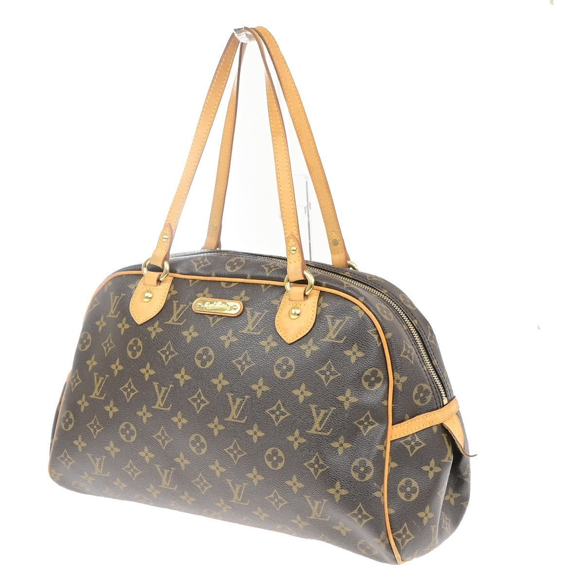 LOUIS VUITTON Montorgueil GM Shoulder Bag Monogram Leather Brown M95566 58YJ266