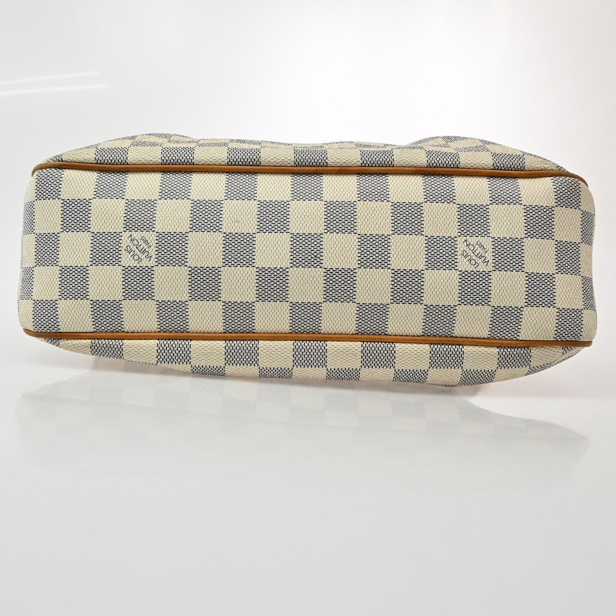 LOUIS VUITTON Siracusa PM Shoulder Bag Damier Azur Leather White N41113 16KB689