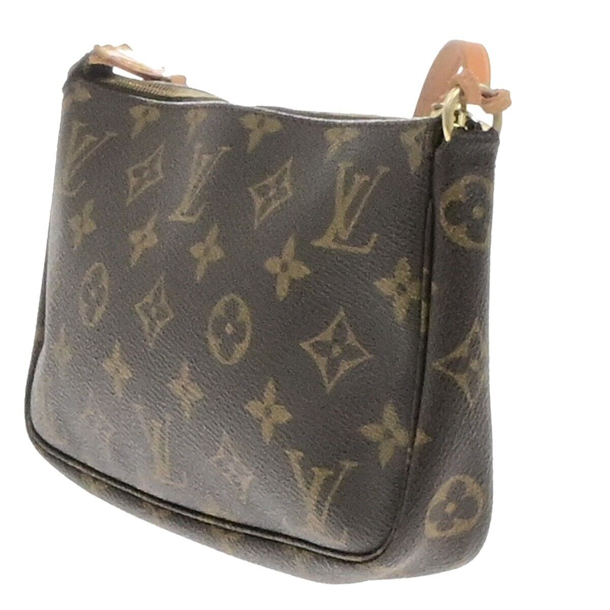 LOUIS VUITTON Pochette Accessoires Hand Bag Monogram Leather BN M51980 82EE115