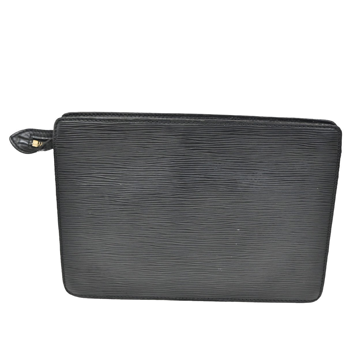 LOUIS VUITTON LV Pochette Homme Clutch Hand Bag Epi Leather Black M52522 02KB801