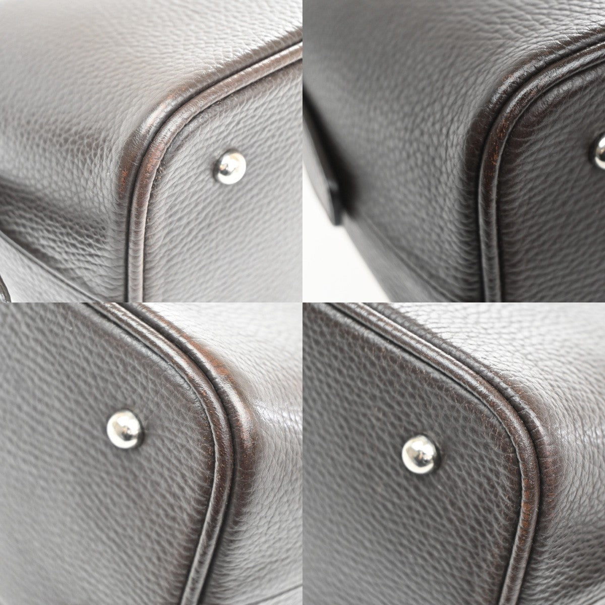 BURBERRY Logo Nova Check Shoulder Bag Leather Brown SHW 62CA380