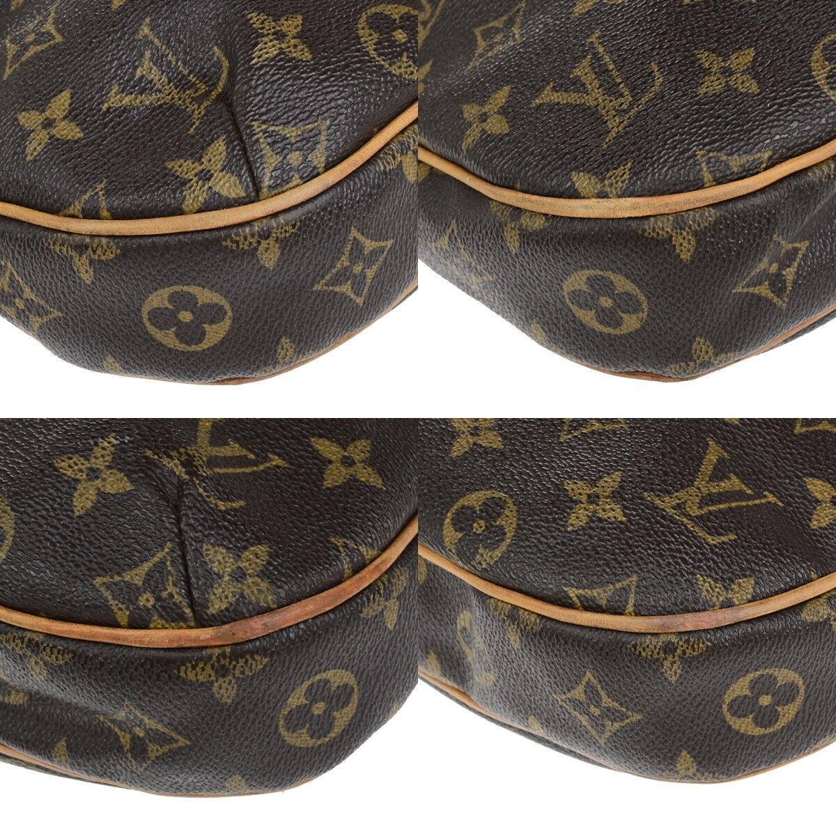 LOUIS VUITTON Odeon MM Shoulder Bag Monogram Leather Brown France M56389 83ED232