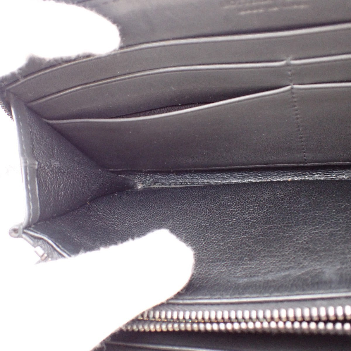 BOTTEGA VENETA Intrecciato Long Zipper Around Long Wallet Leather GY 64AA144