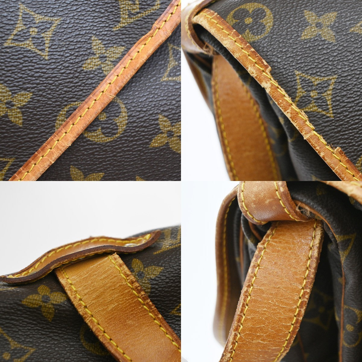 LOUIS VUITTON Saumur 35 Shoulder Bag Monogram Leather BN France M42254 87EG370
